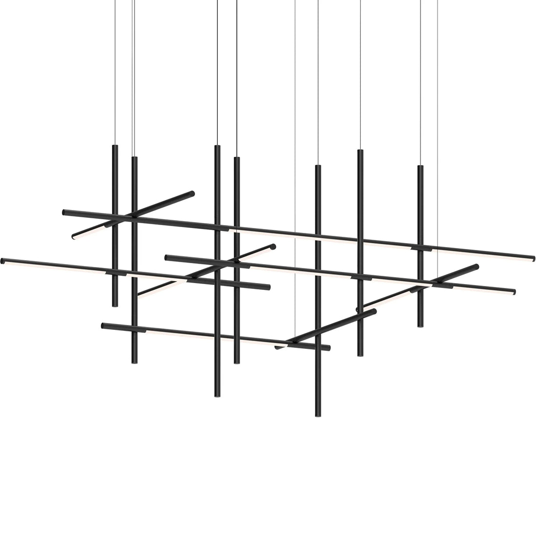 Modern Multi-Head LED Chandelier with Alloy Frame