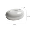 Pebble-Shape Porcelain Tissue Box – Modern Table Décor