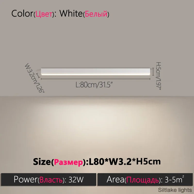 Nordic LED Strip Ceiling Light