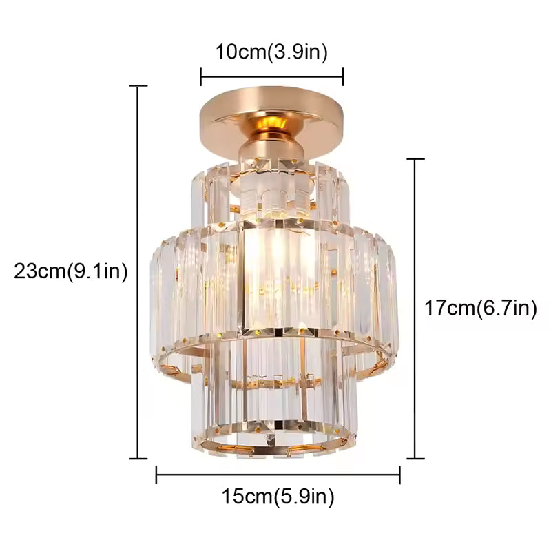 Crystal & Glass Chandelier