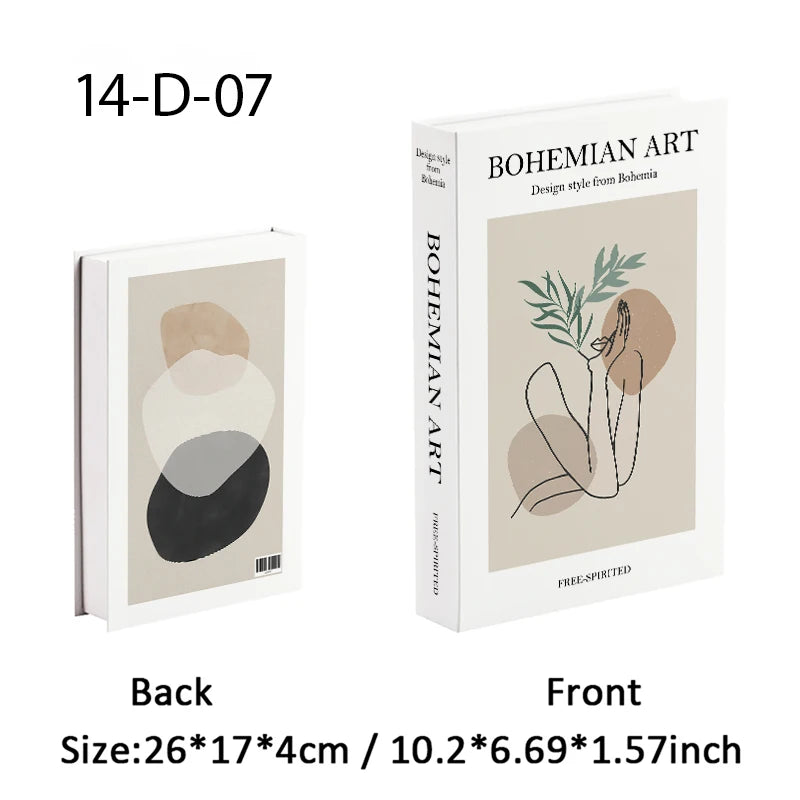 Decorative Book Storage Box – Abstract Design