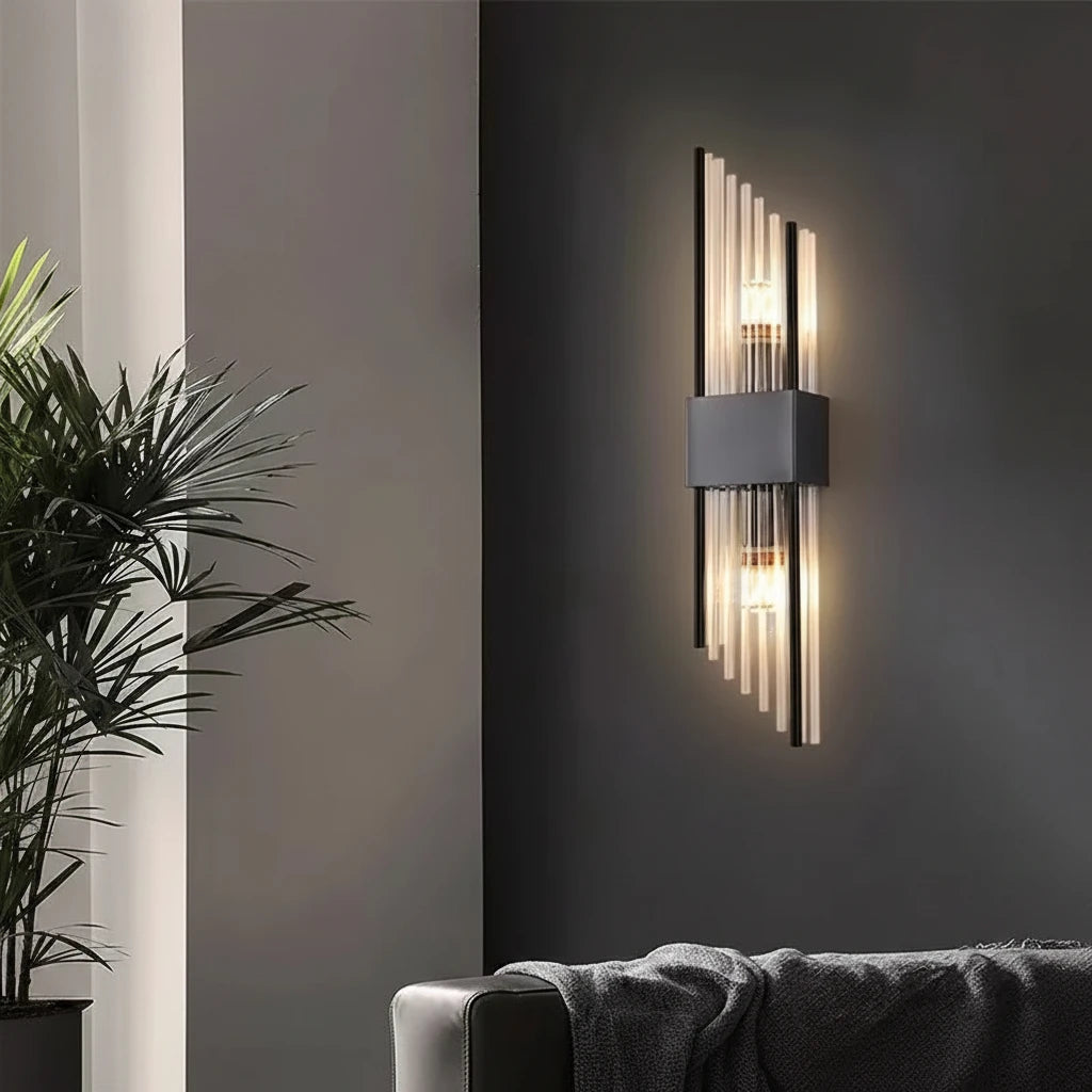 Light Luxury Gold LED Wall Sconce for Living Room, Bedroom & Stairs