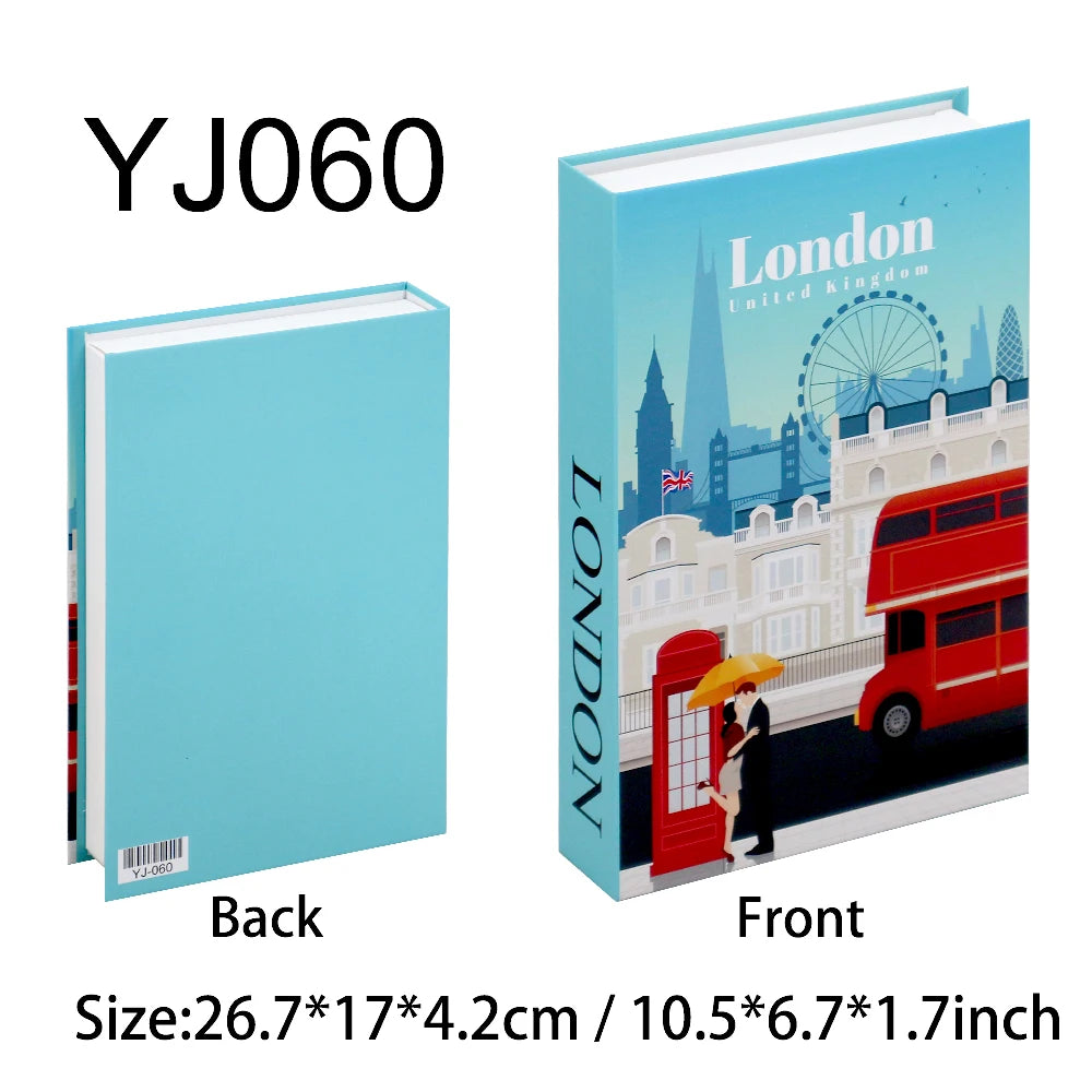 Decorative Fake Book Box – Modern Home Décor Storage Ornament