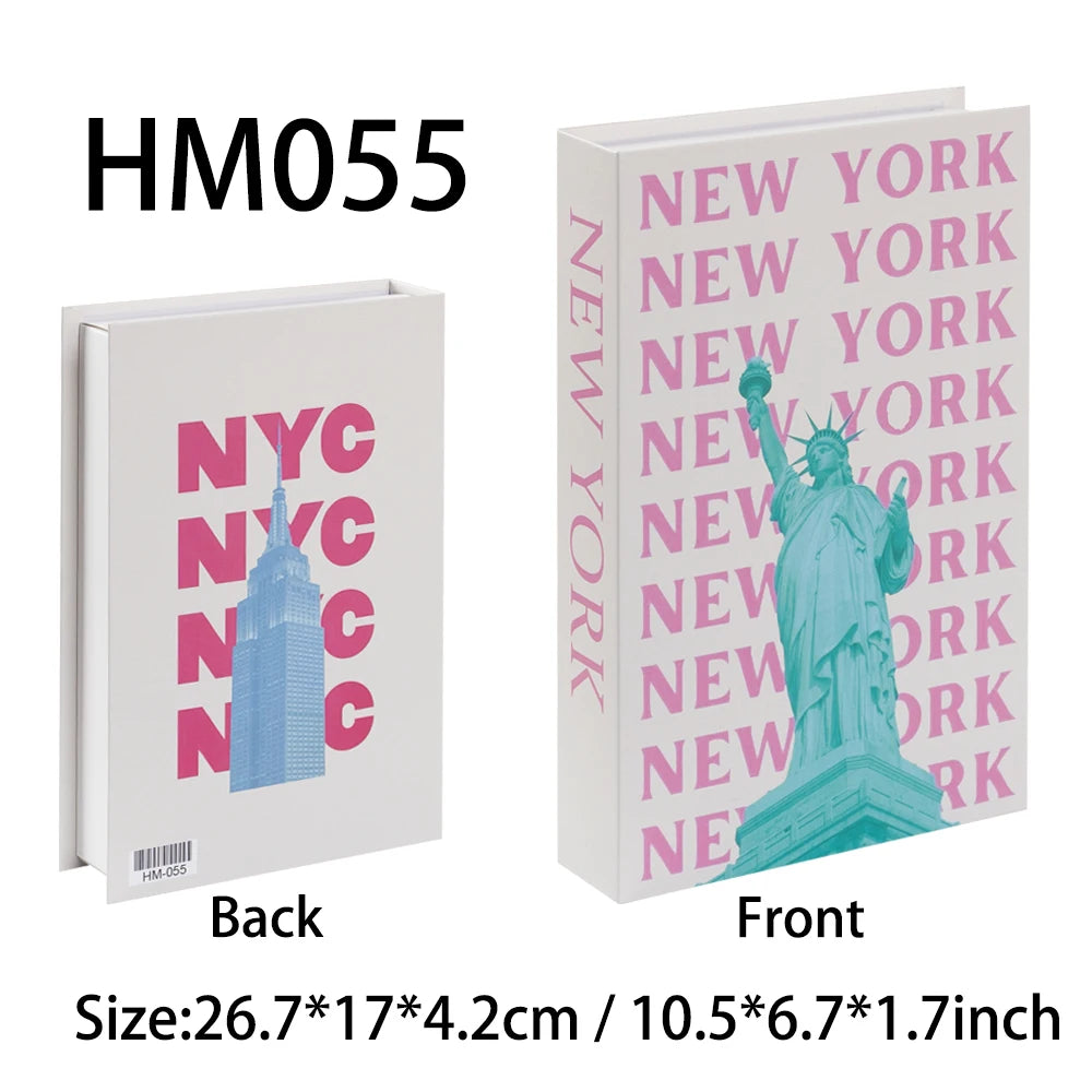 Decorative Fake Book Box – Modern Home Décor Storage Ornament