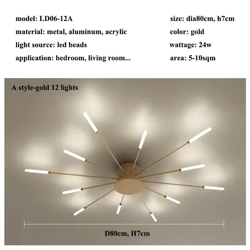 Firework LED Ceiling Chandelier
