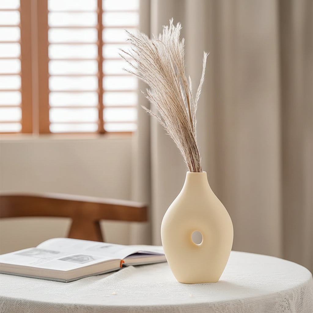 Nordic White Ceramic Decorative Vase