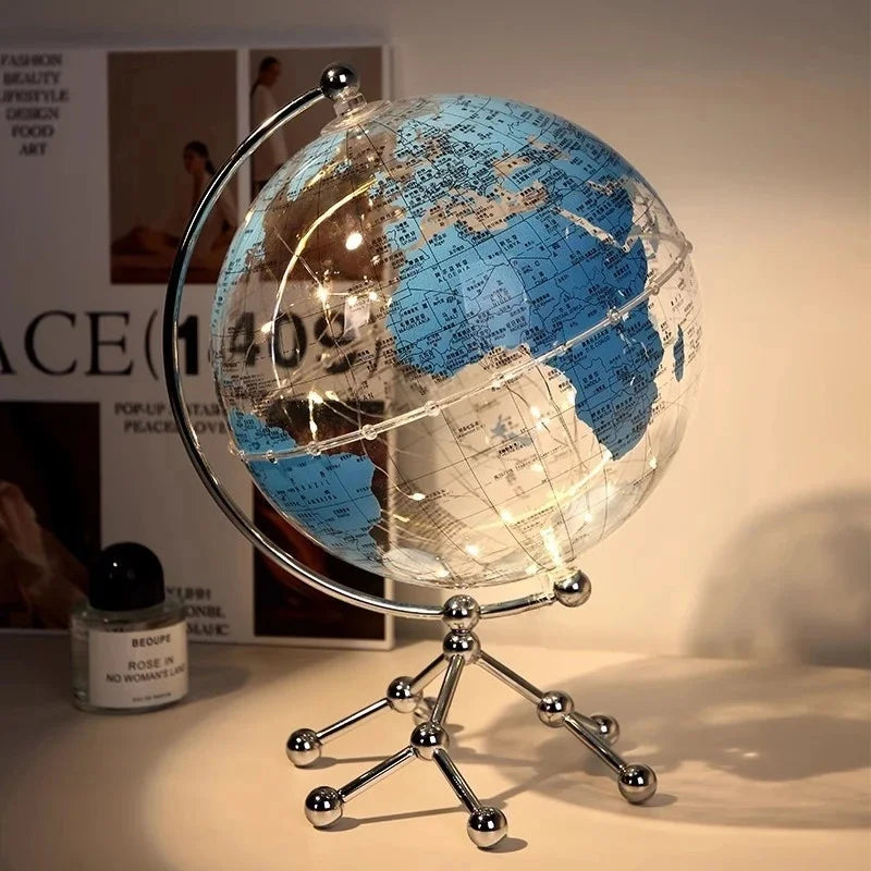 Globe Ornament with Sailboat Accent