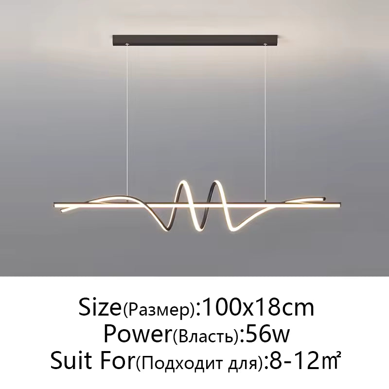 Modern Aluminum Flush Mount LED Chandelier