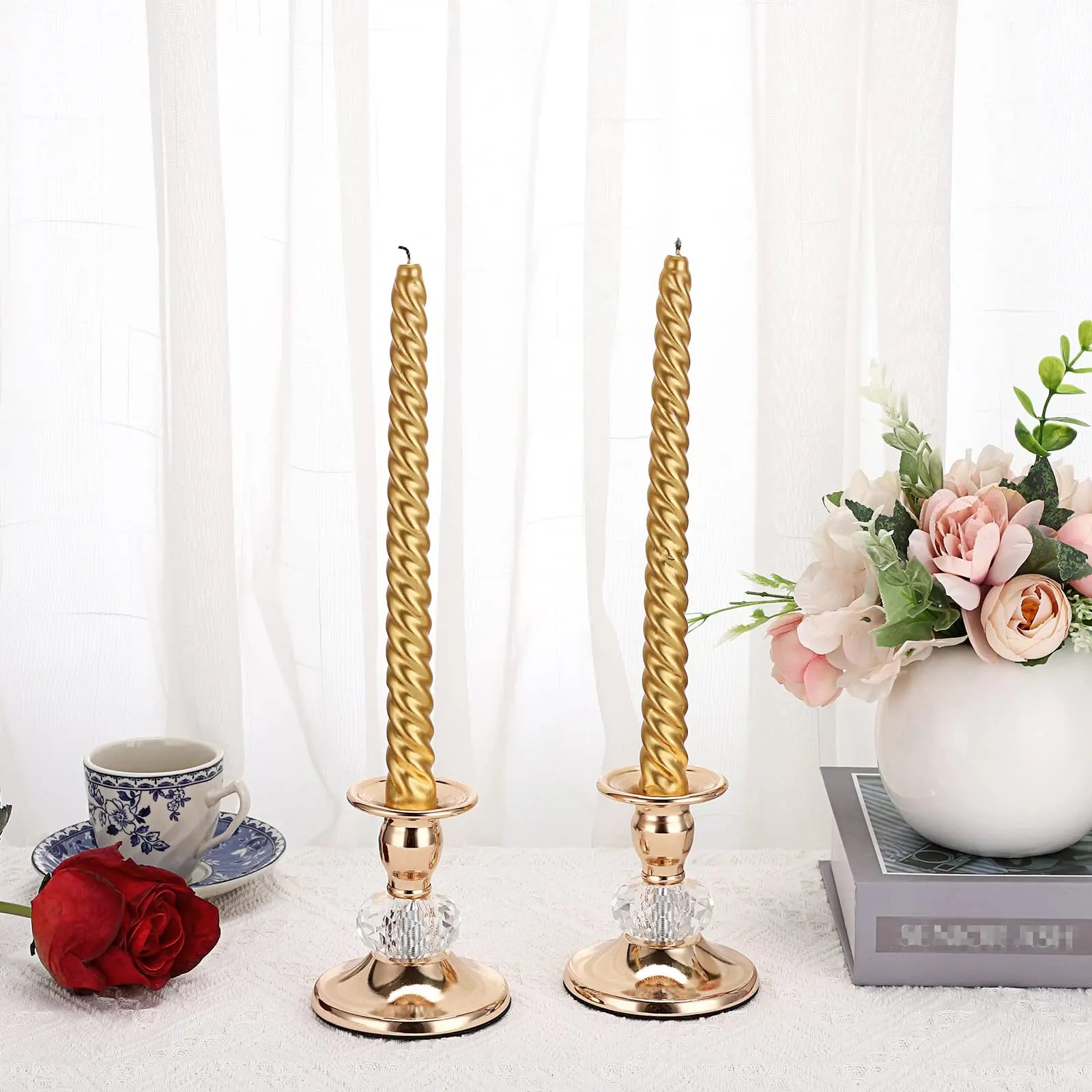 Metal Taper Candlestick Holders