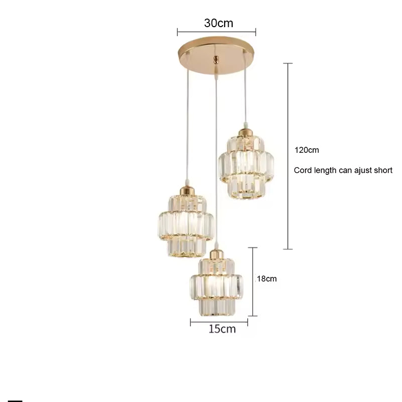 Crystal & Glass Chandelier