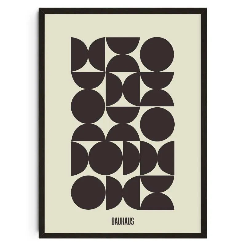 Mid-Century Modern Bauhaus Abstract Geometric Wall Art