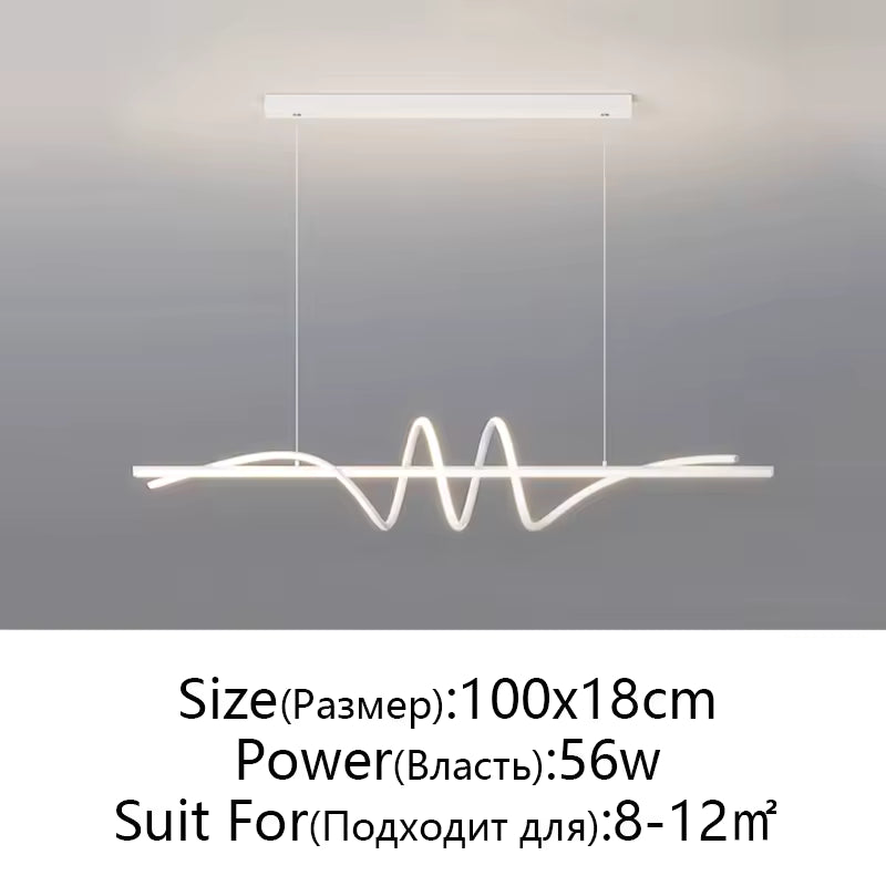 Modern Aluminum Flush Mount LED Chandelier