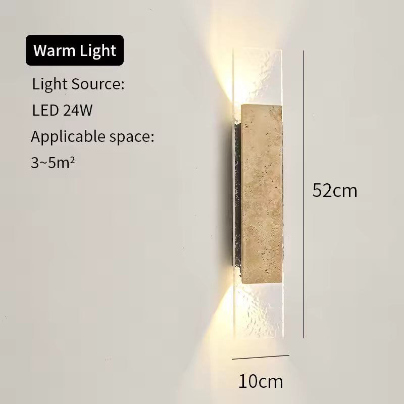 LED Stone Strip Wall Sconce