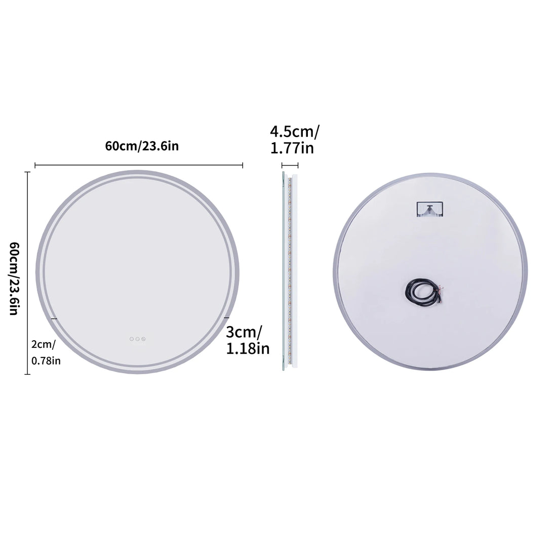 Round LED Bathroom Mirror