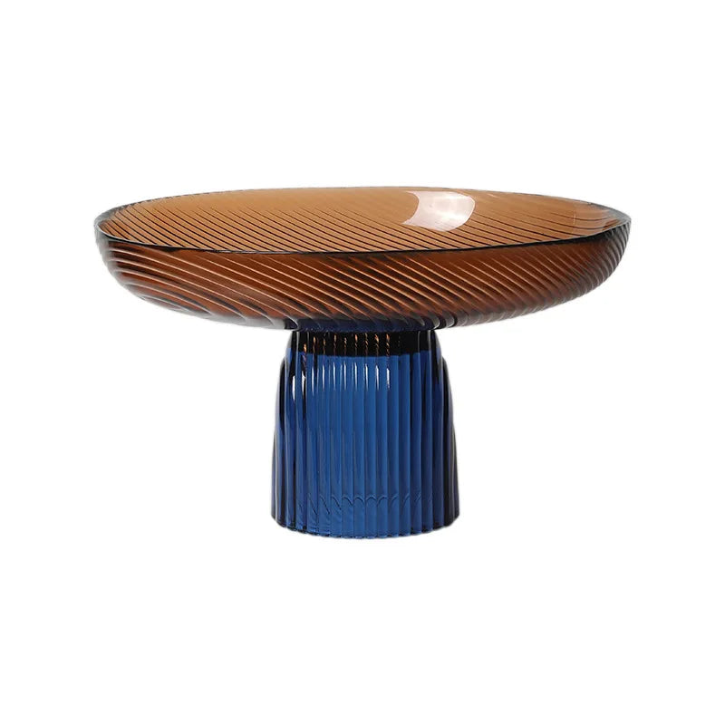 Crystal Glass Decorative Fruit Tray | Luxury Coffee Table Centrepiece