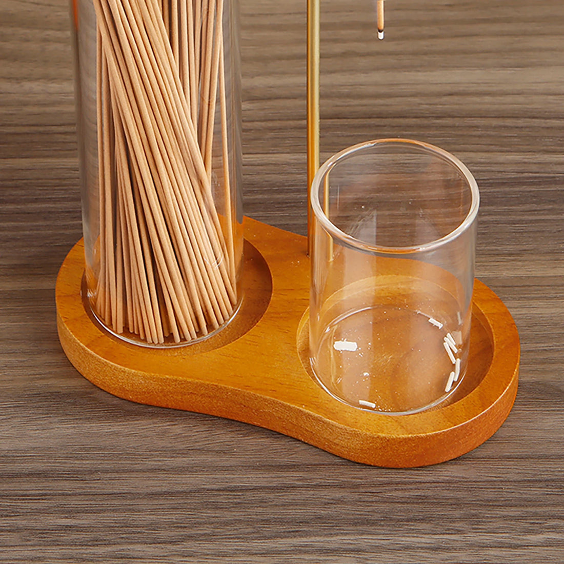 Glass Incense Holder Set | 2-in-1 Stick Burner with Ash Catcher