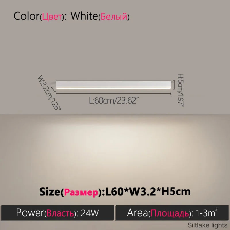 Nordic LED Strip Ceiling Light