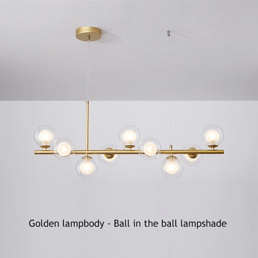 Modern Glass Ball Chandelier