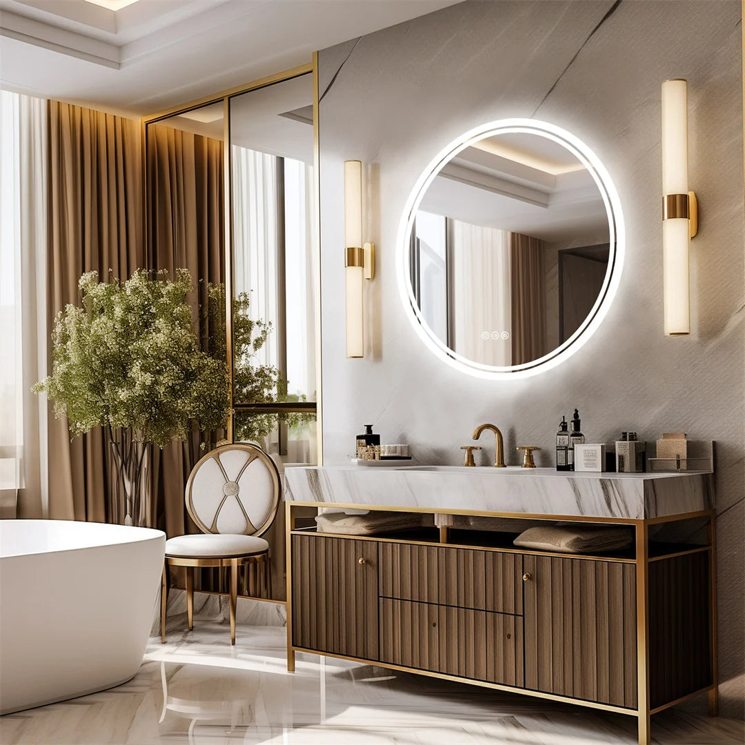 Round LED Bathroom Mirror