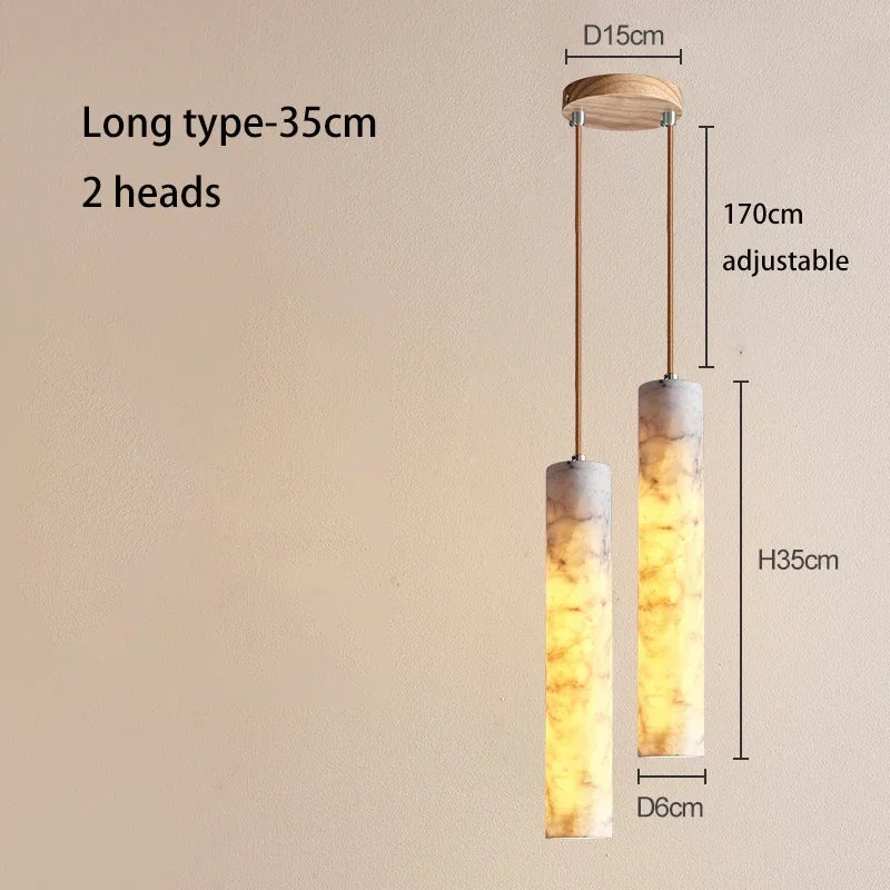 Wabi-Sabi Natural Stone Pendant Light