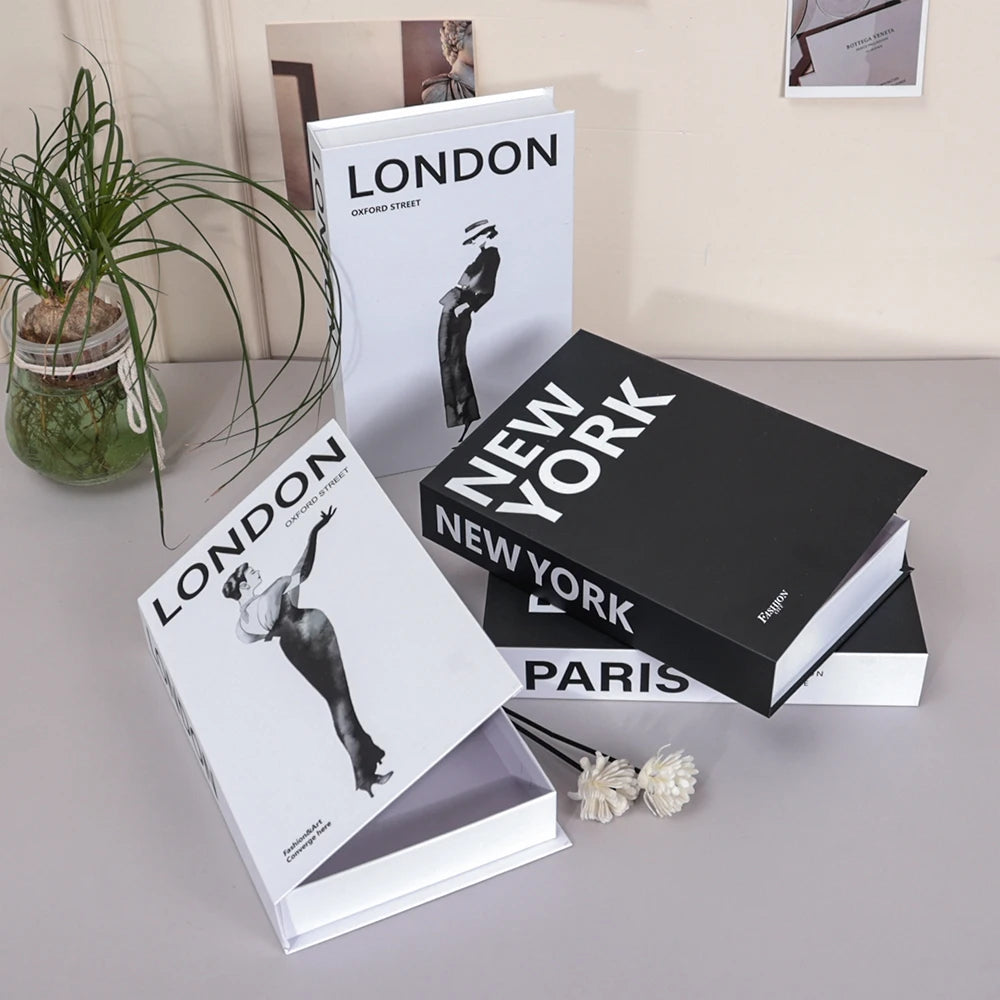 Decorative Book Box with Magnetic Closure