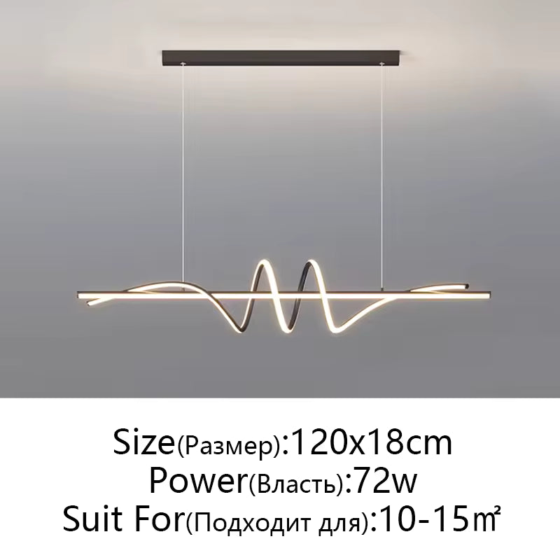 Modern Aluminum Flush Mount LED Chandelier