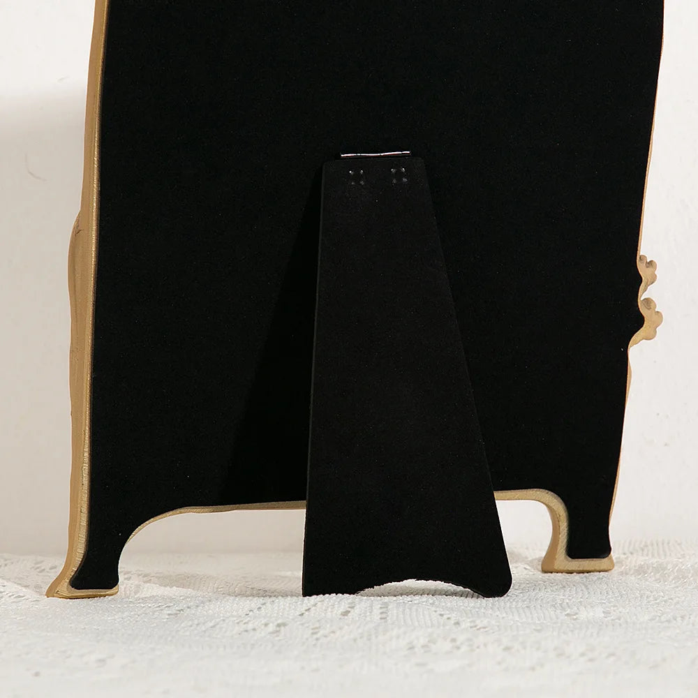 Embossed Gold Resin Vanity Mirror