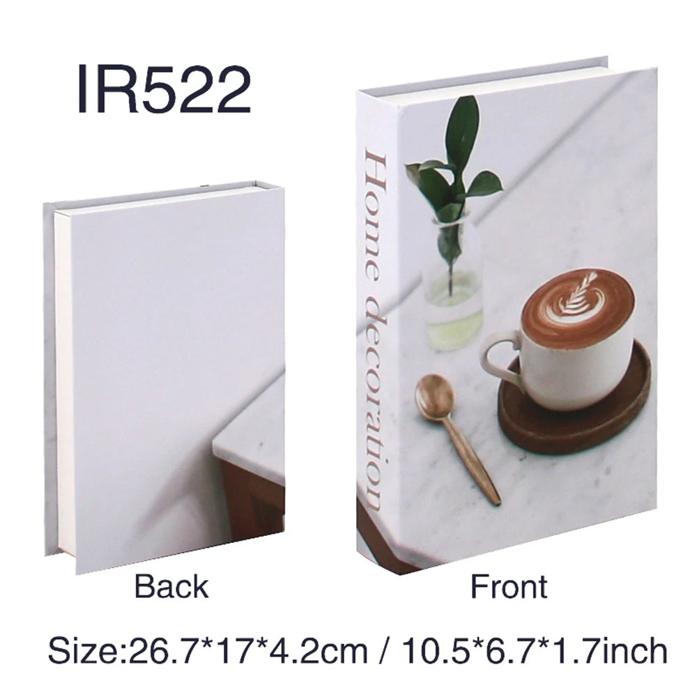 Decorative Fake Book Box – Modern Home Décor Storage Ornament