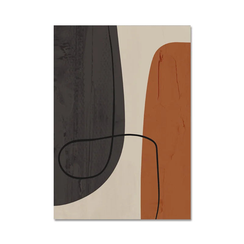 Matisse-Inspired Abstract Line Art Canvas Print