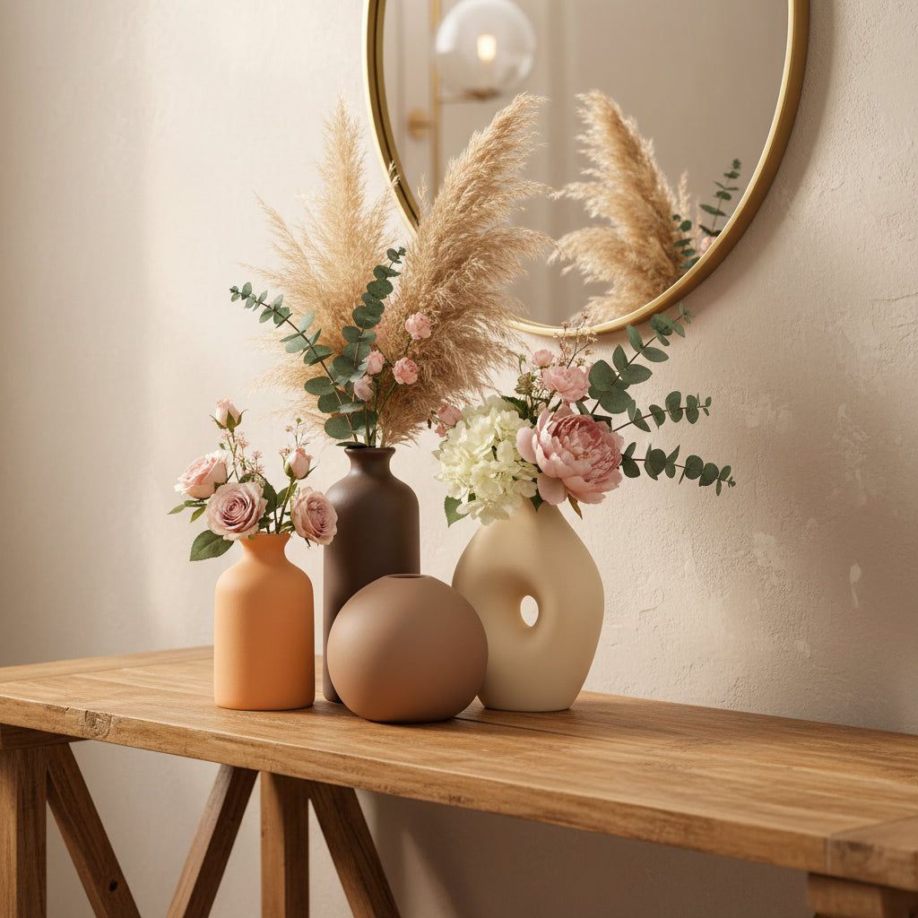 Nordic White Ceramic Decorative Vase