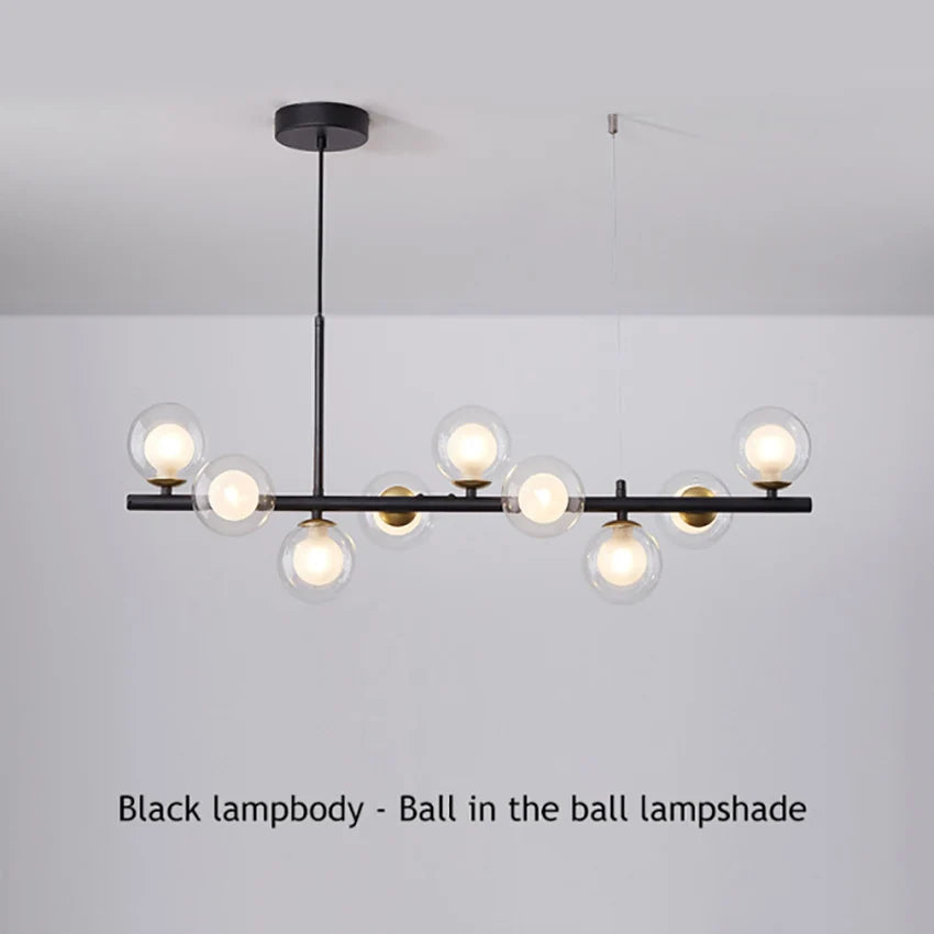 Modern Glass Ball Chandelier