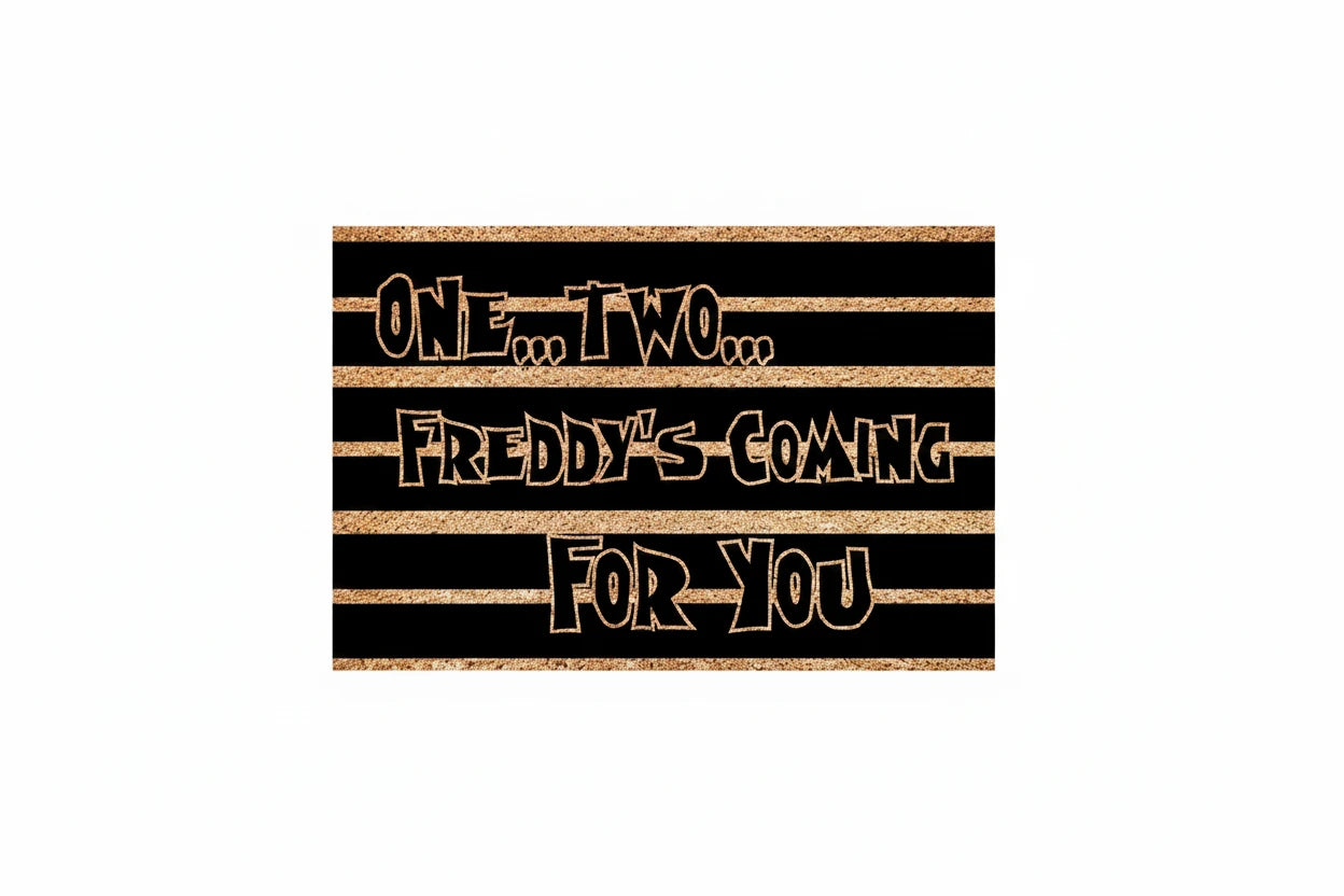 Gothic Print Flannel Doormat – Anti-Slip