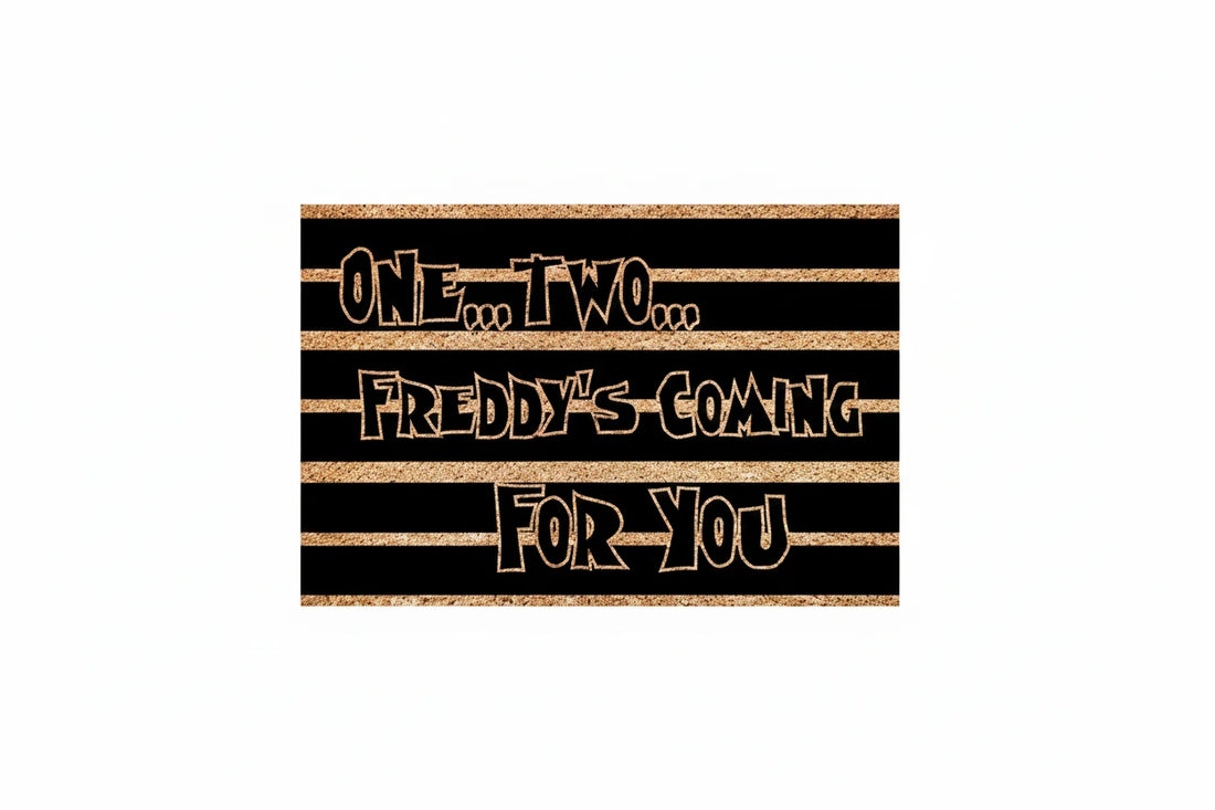 Gothic Print Flannel Doormat – Anti-Slip