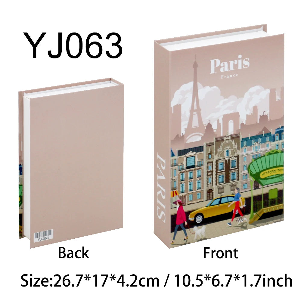 Decorative Book Box with Magnetic Closure