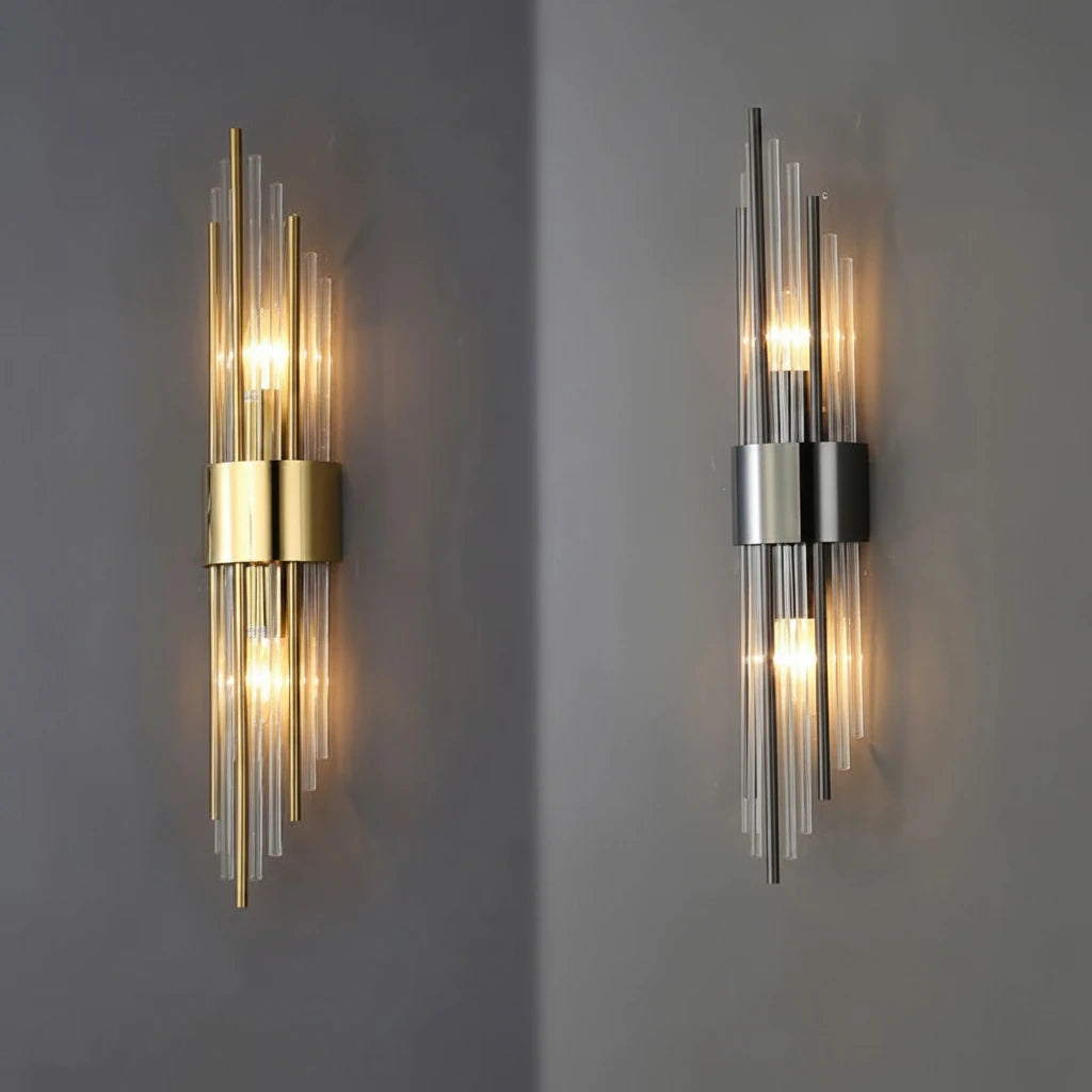 Light Luxury Gold LED Wall Sconce for Living Room, Bedroom & Stairs