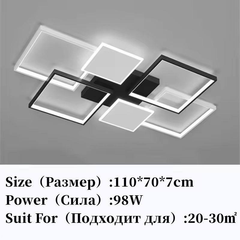 Sleek LED Pendant Chandelier for Living Room & Bedroom
