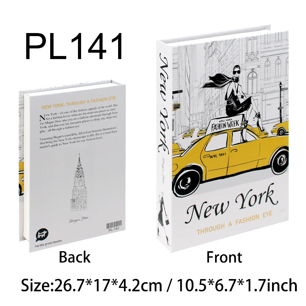 Decorative Fake Book Box – Modern Home Décor Storage Ornament