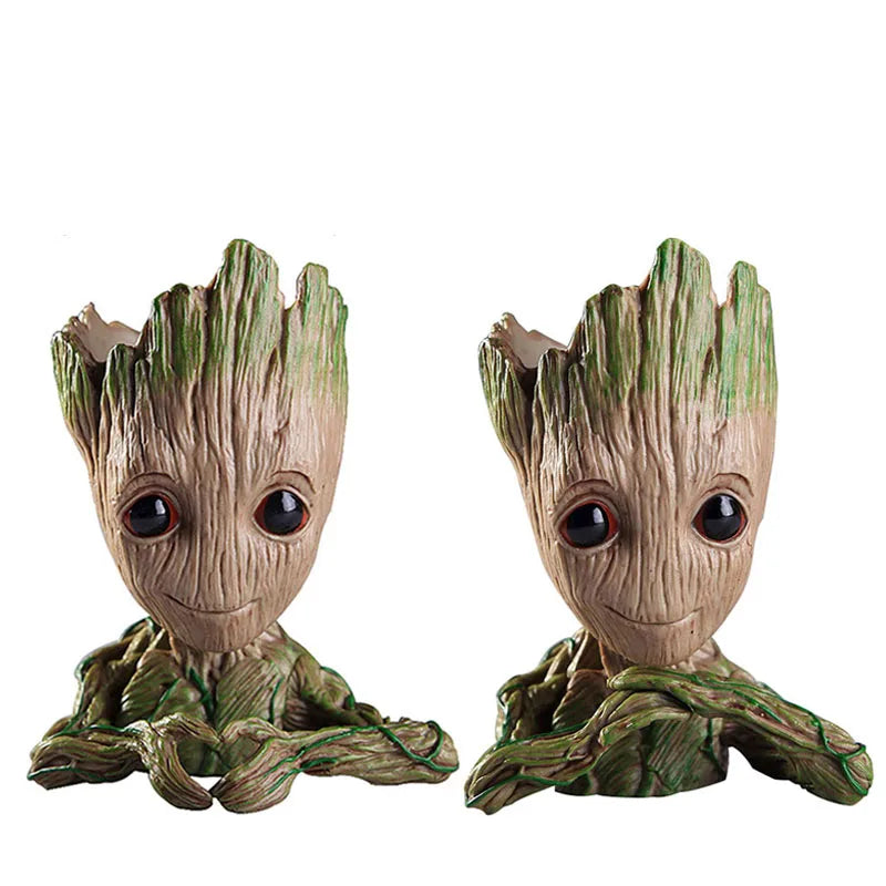 Groot Tree Figure Planter Vase | Desk Organiser & Pen Holder