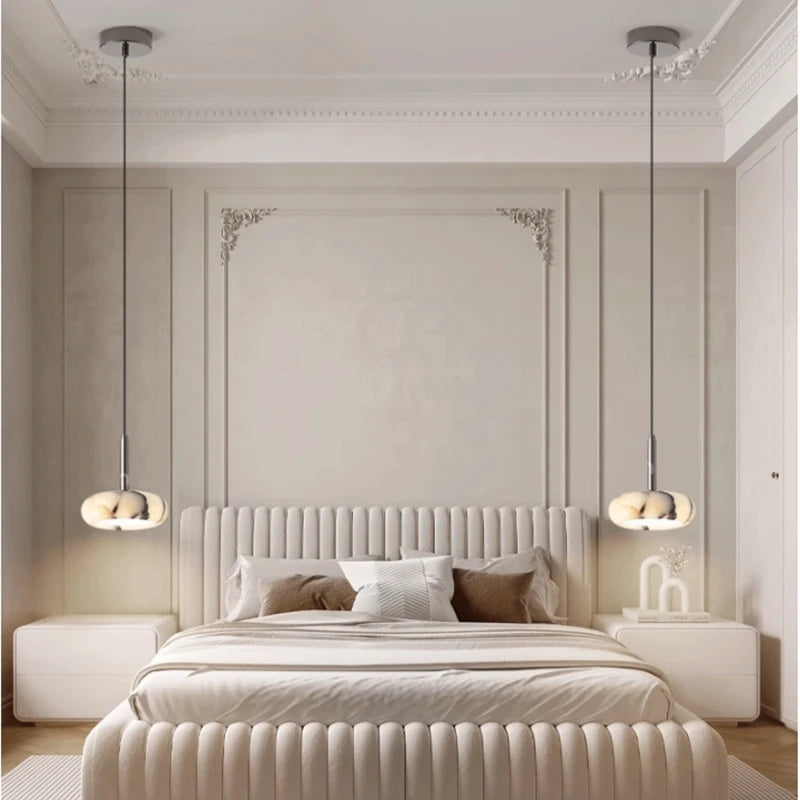 Luxury Black Stone-Style Pendant Light
