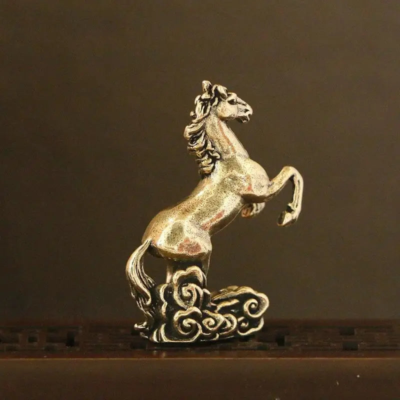 Brass Horse Figurine Sculpture