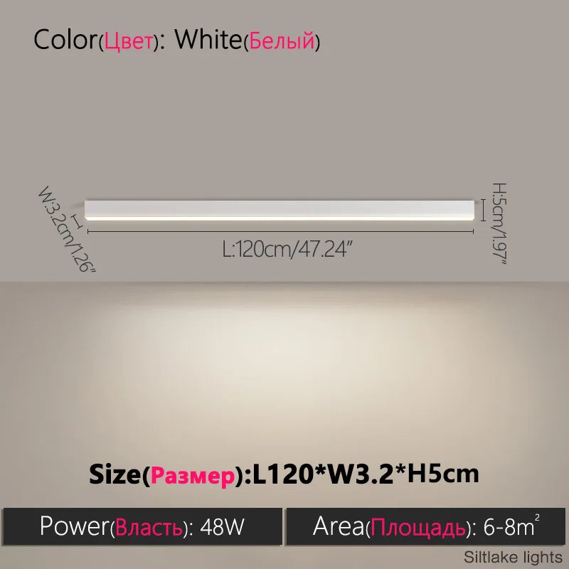 Nordic LED Strip Ceiling Light