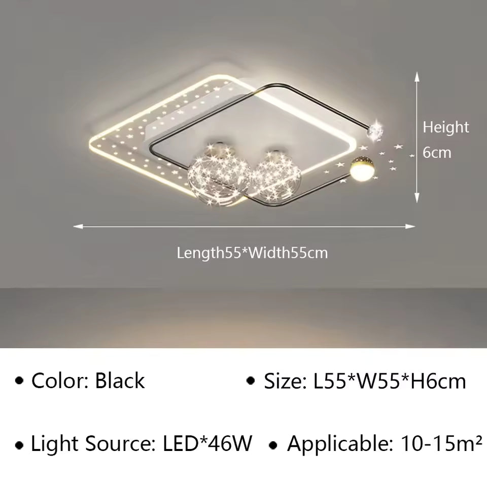 Modern LED Ceiling Lamp for Living Room & Bedroom