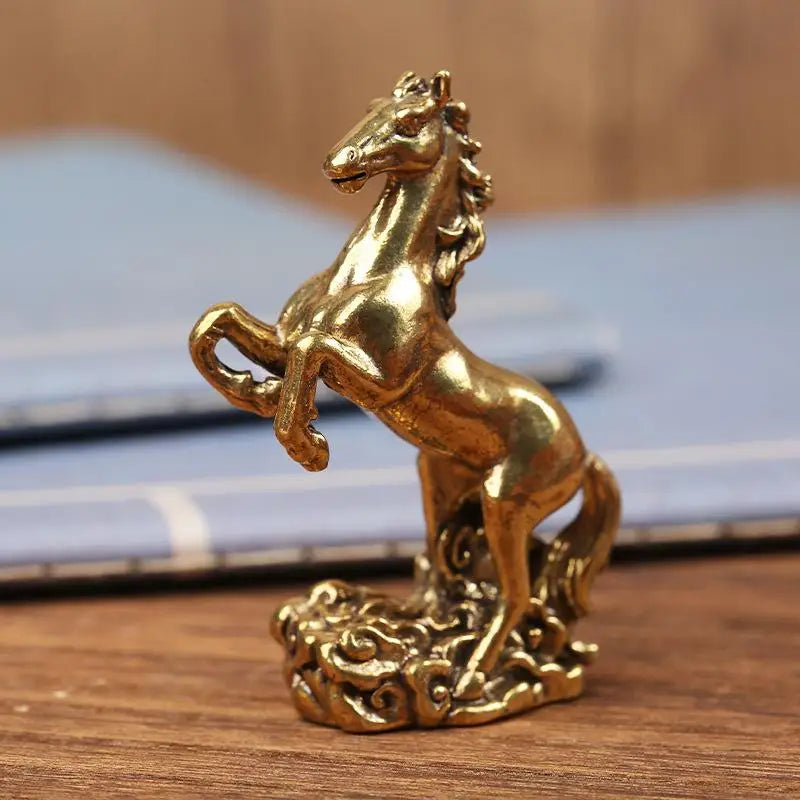 Brass Horse Figurine Sculpture