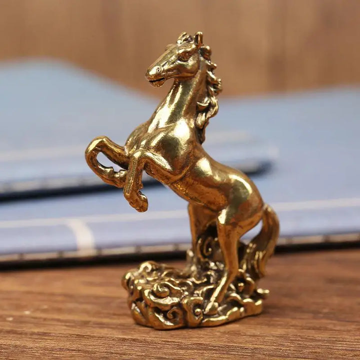 Brass Horse Figurine Sculpture