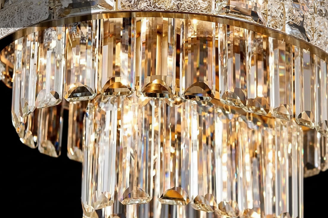 Modern Gold Crystal Chandelier