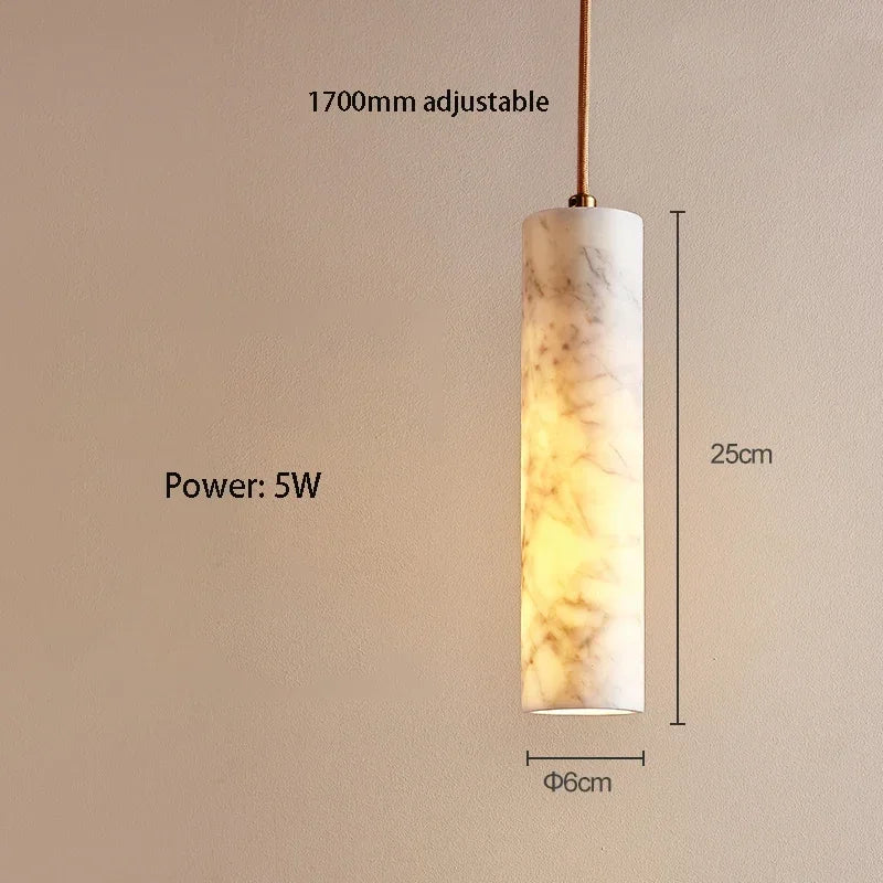 Wabi-Sabi Natural Stone Pendant Light