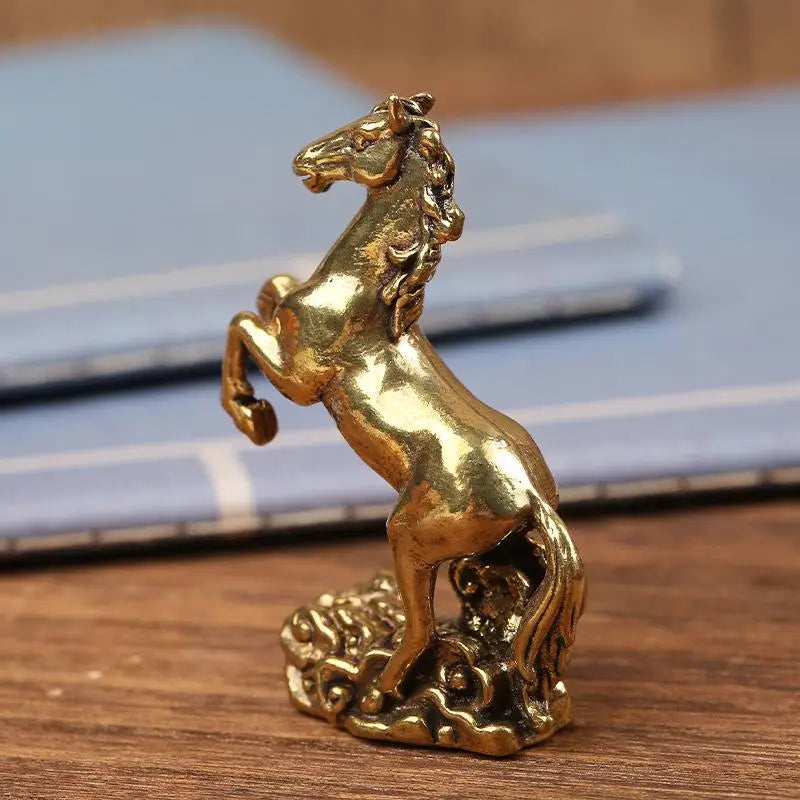 Brass Horse Figurine Sculpture