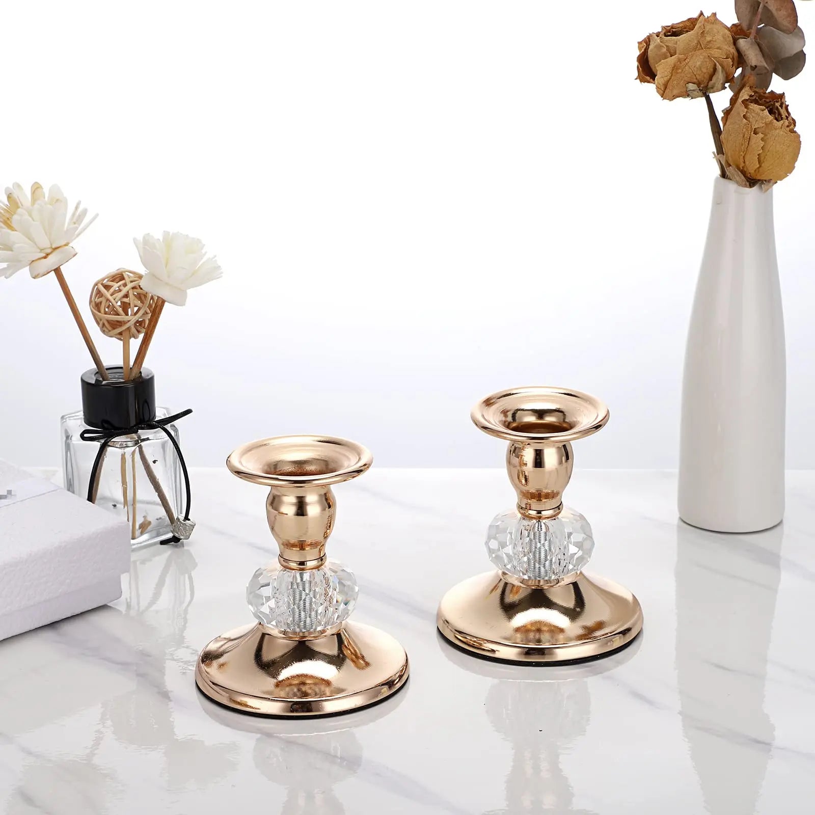 Metal Taper Candlestick Holders