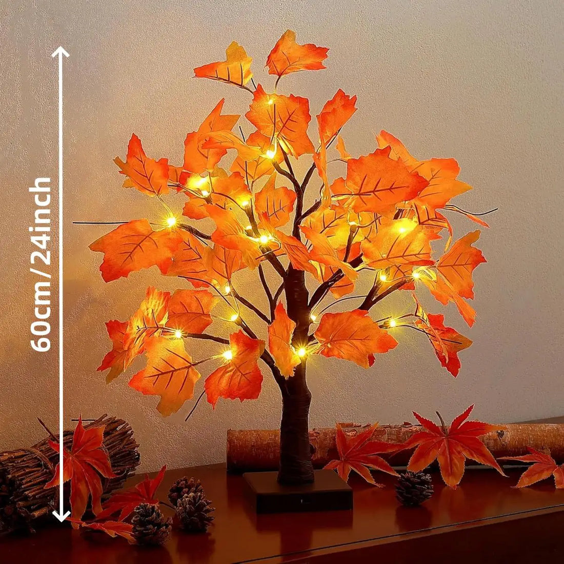 Artificial Black Birch Tree LED Table Lamp – 24 LED
