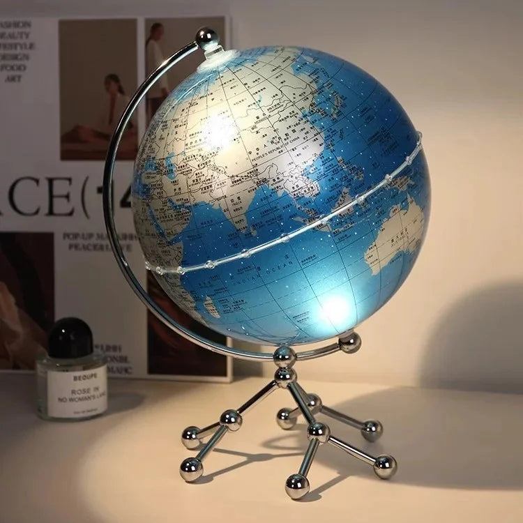 Globe Ornament with Sailboat Accent